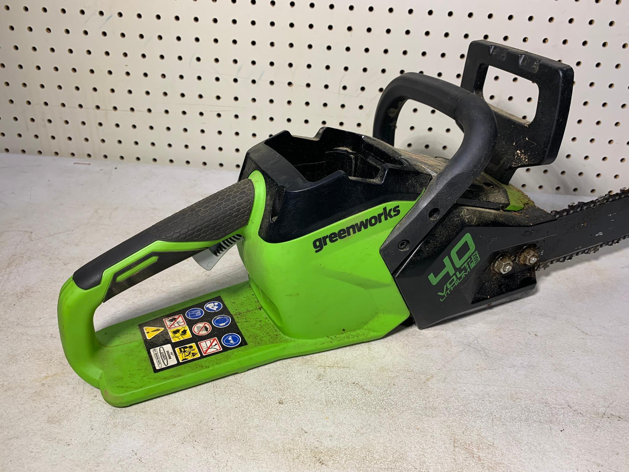 Greenworks Chainsaw (NO BATTERY OR CHARGER)