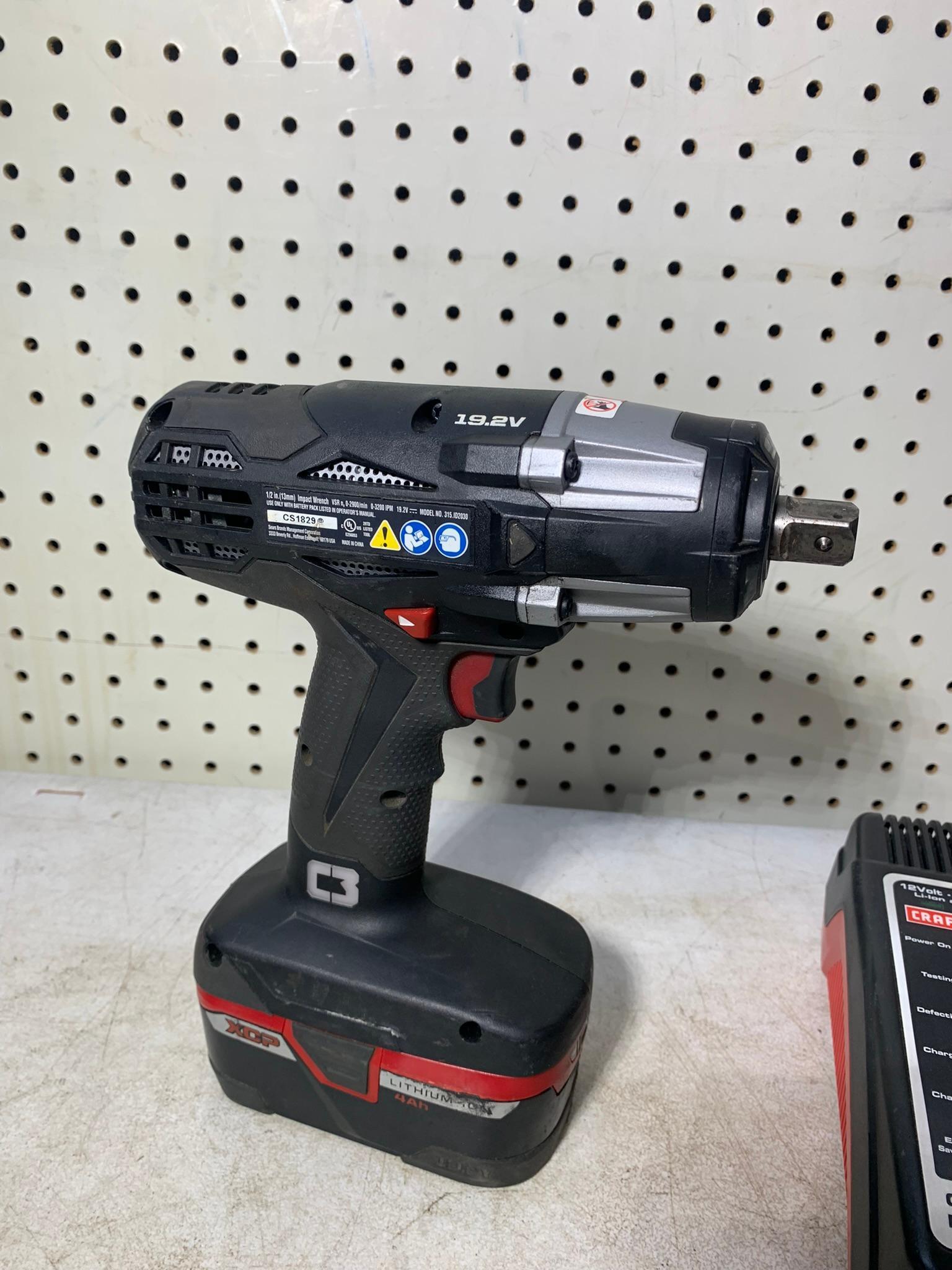 Craftsman Impact Wrench with Battery and Charger