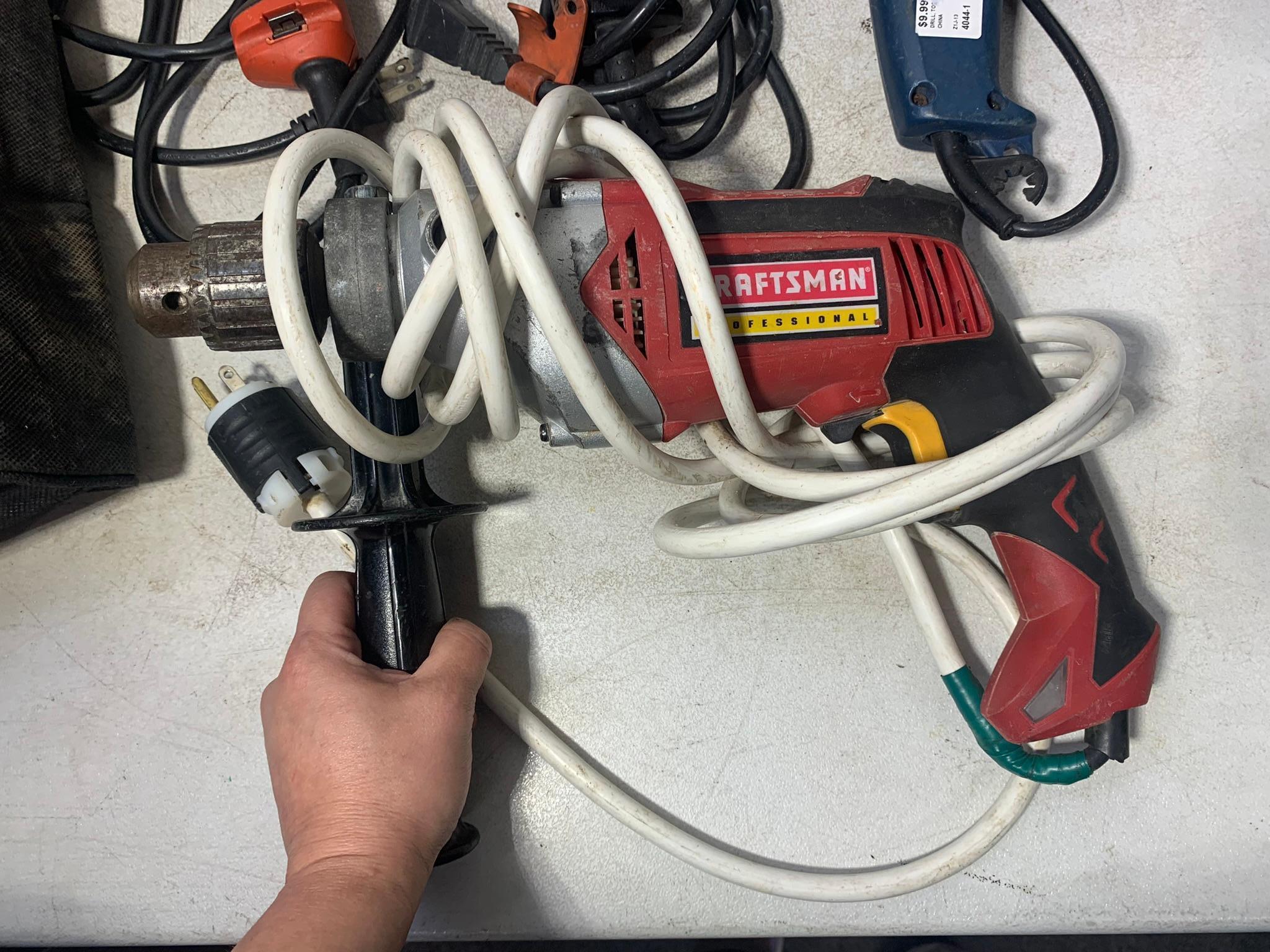 Group of Drills including Craftsman, Black & Decker