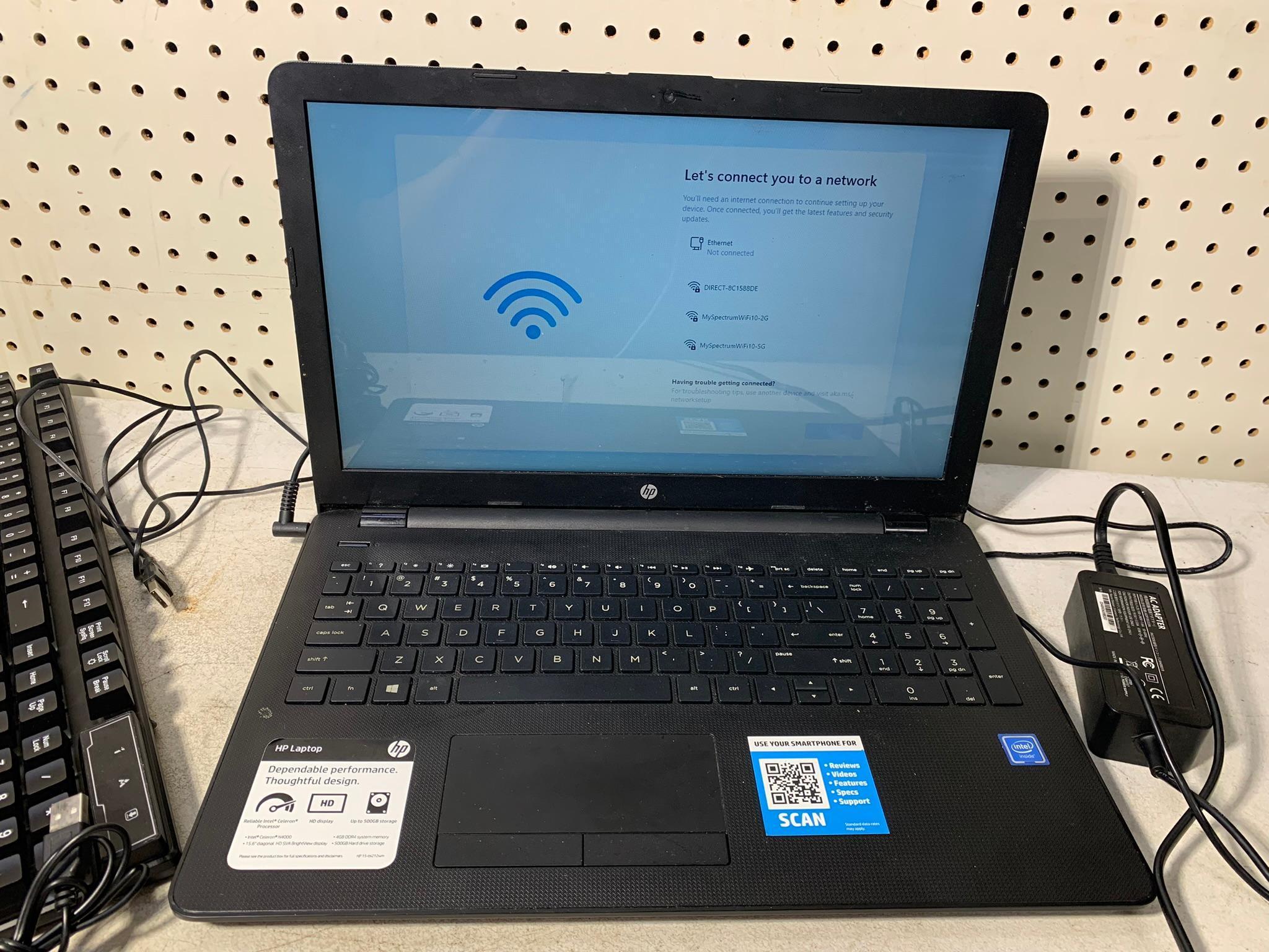 HP Laptop with Keyboard, Mouse & Power Cord