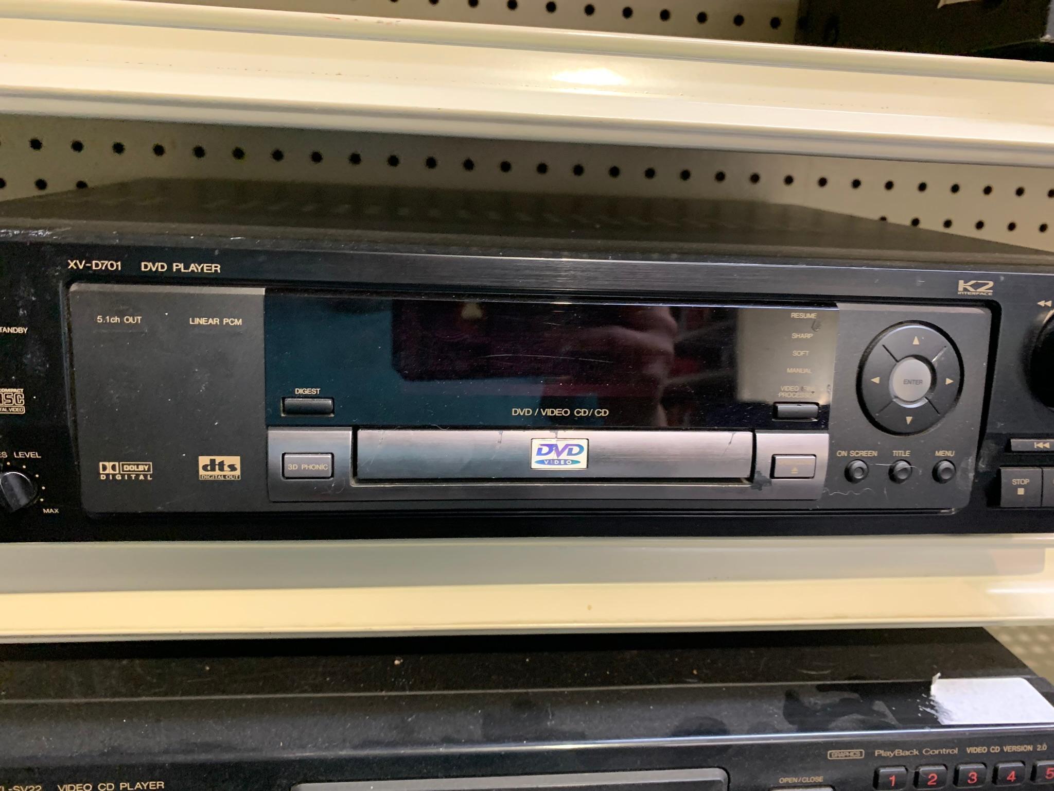 JVC DVD Player, Fisher Equalizer & JVC CD Player