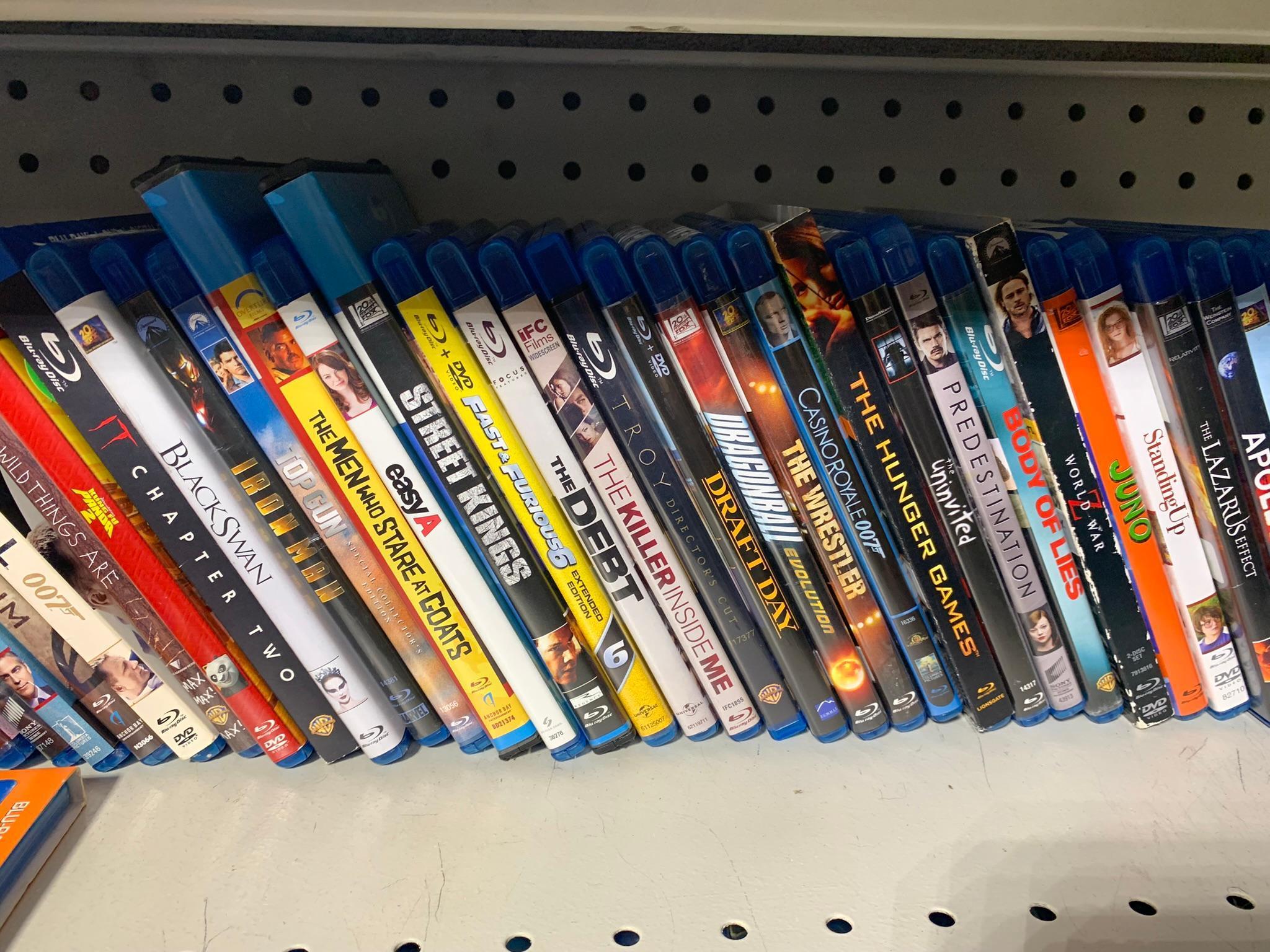 Large Group of DVDs and Blu-Ray DVDs