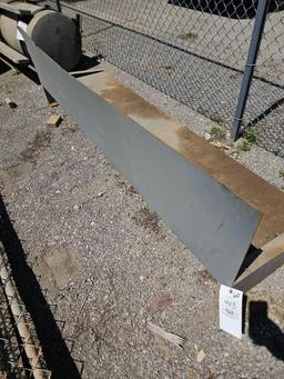 Plate steel shelf