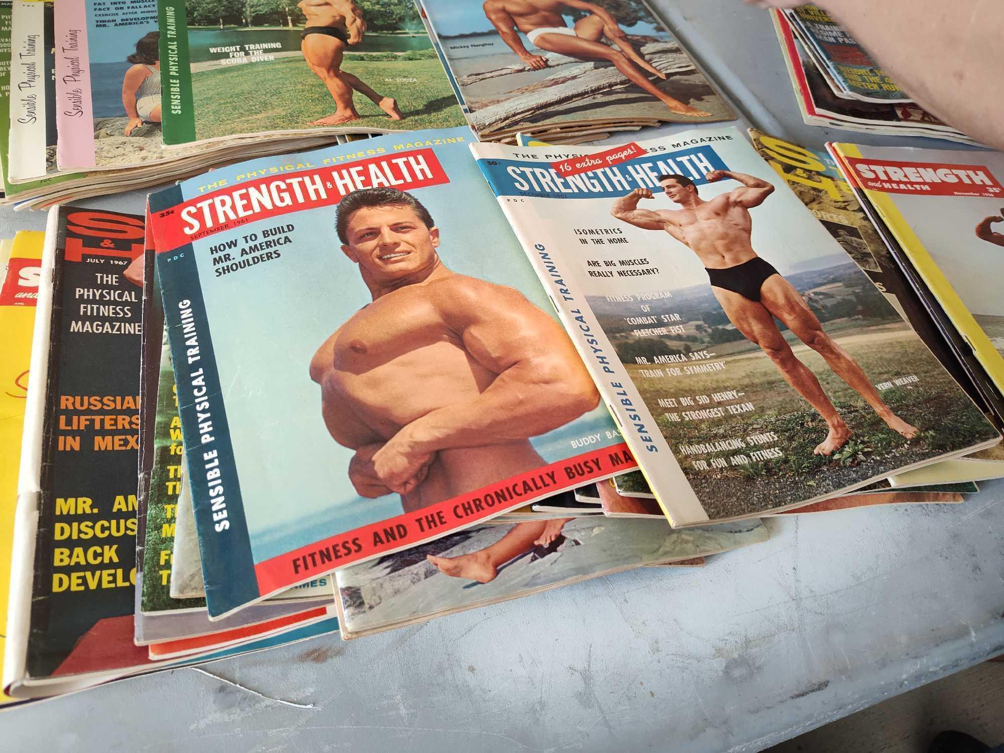 Early Sports Magazines Strength & Health 1940s to1960s