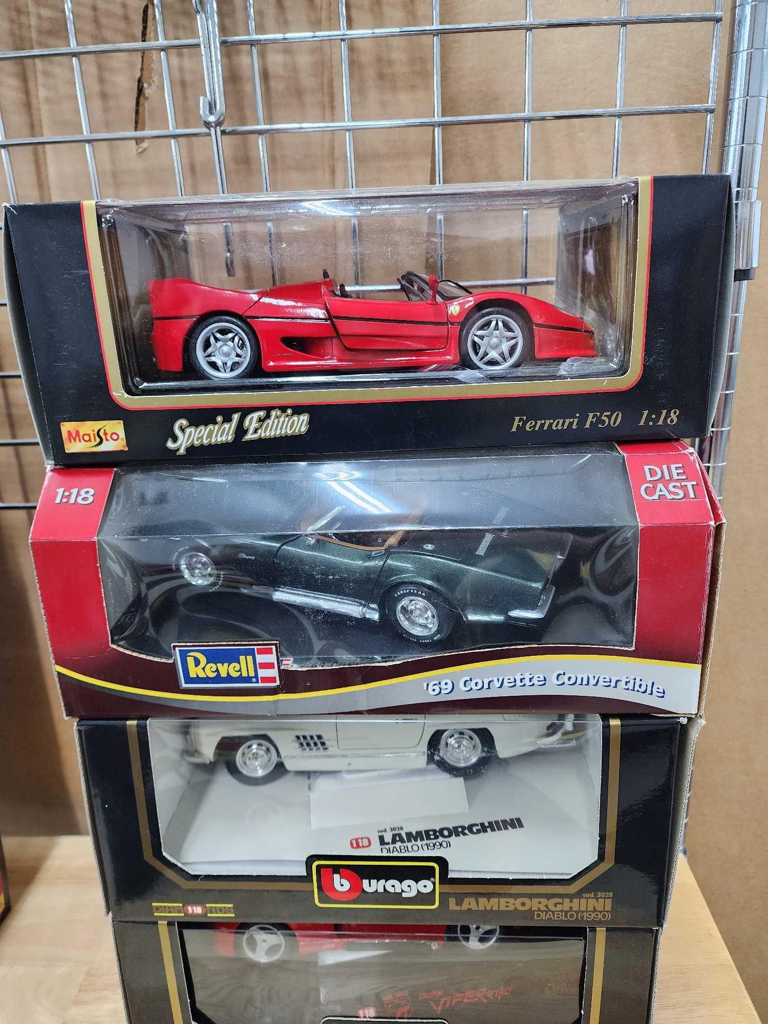 (8) Collectible Die Cast Cars in boxes