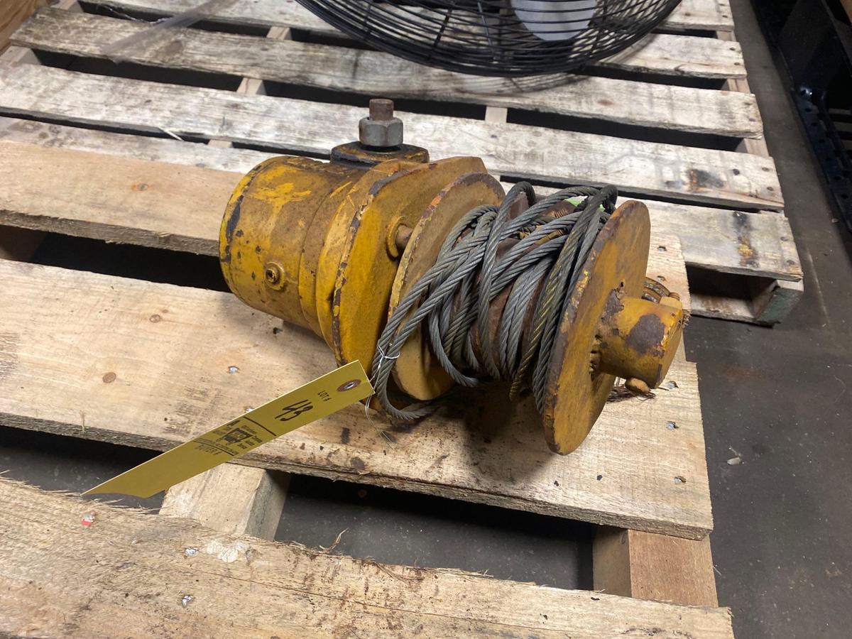 Winch, Ohio brand, hand crank.