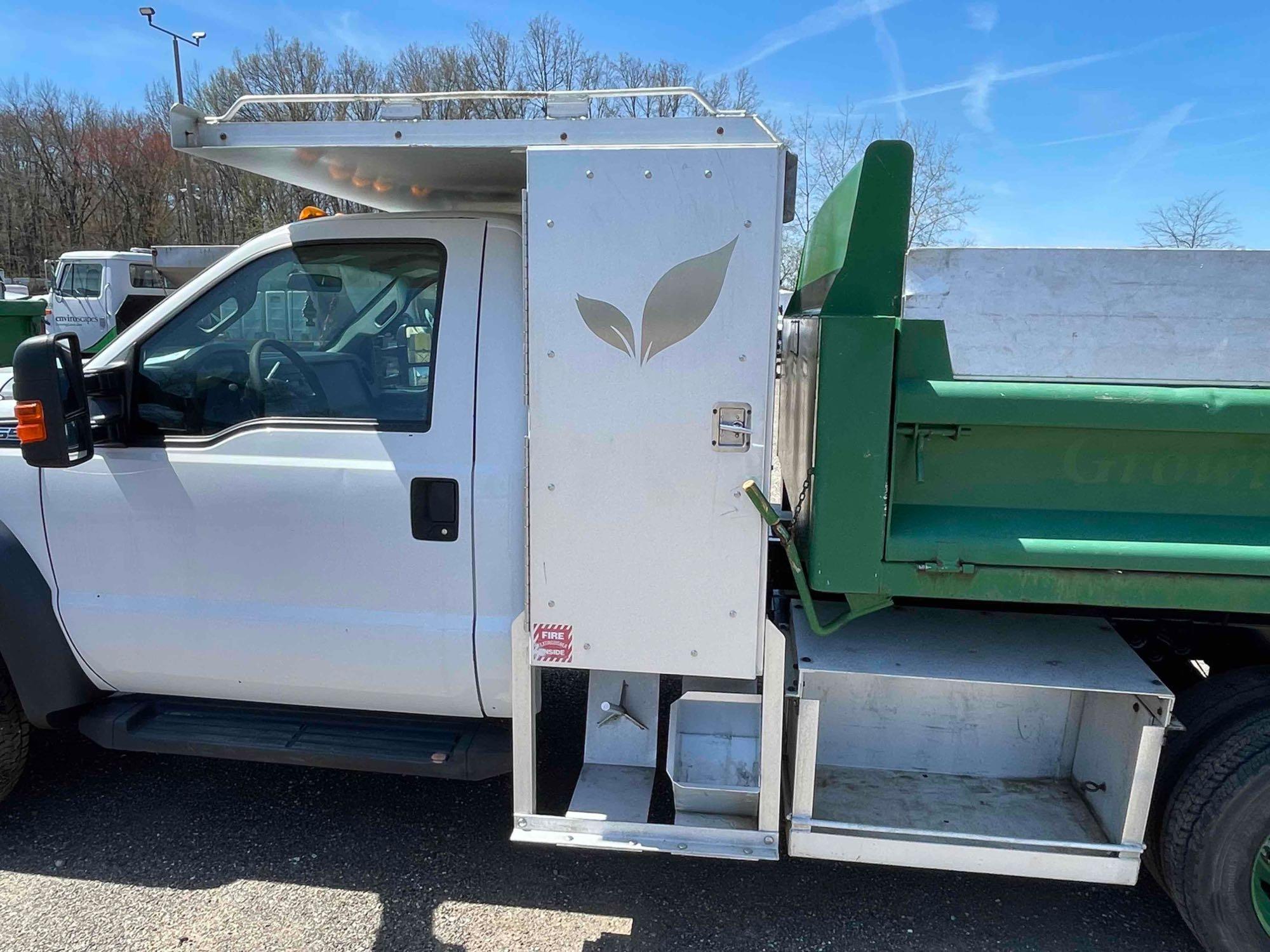 2014 Ford F-550 Dump Truck 8 ft. with alum toolbox; 4x4 90,590 mi.