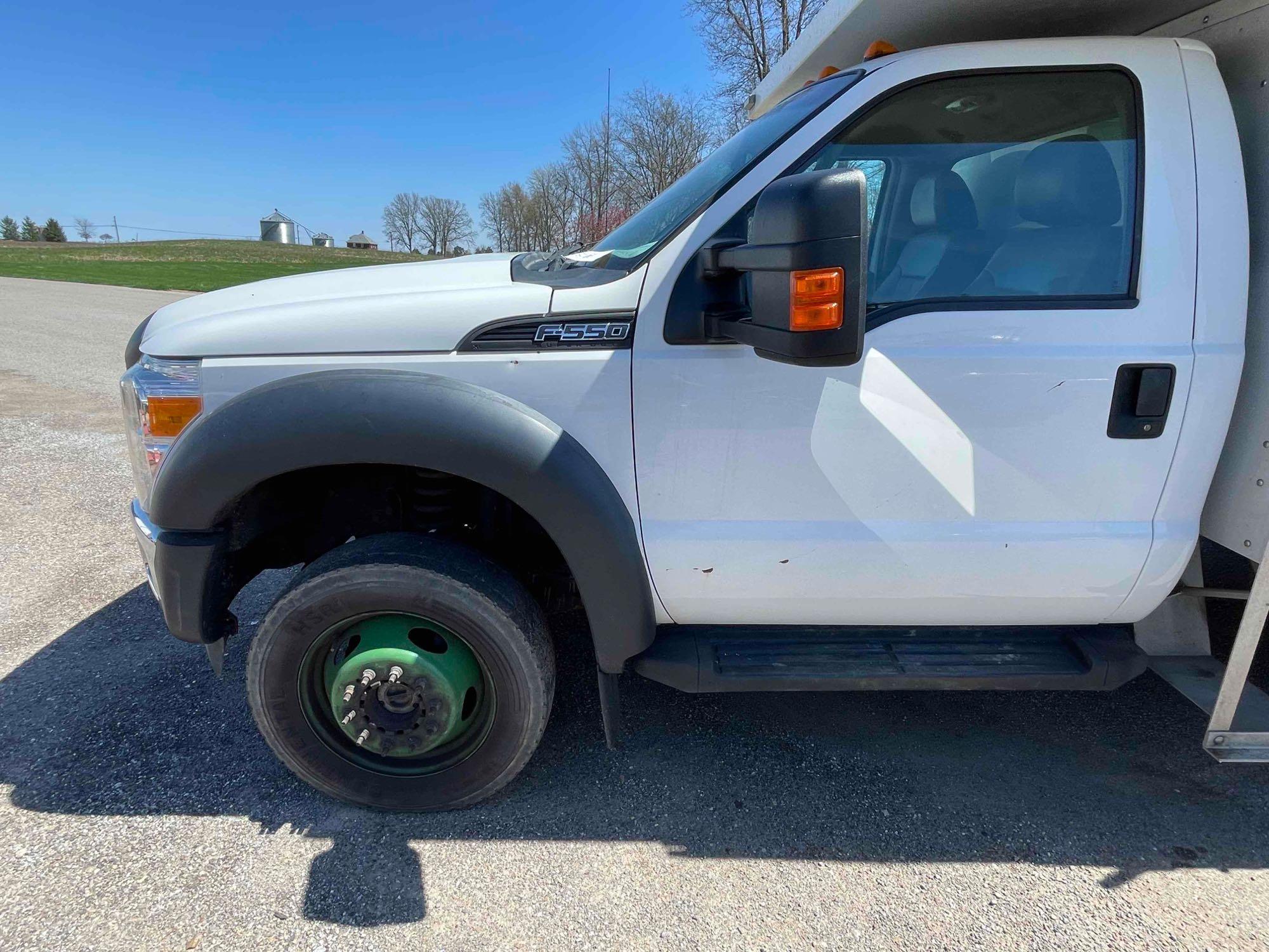 2014 Ford F-550 Dump Truck 4x4 with alum toolbox; 83,278 mi.