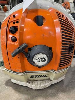 STIHL BR 600 backpack blower, runs