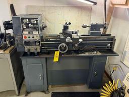 Enco 12x36 Gear Head Model 110-2079 Lathe with Additional Chucks, 110 / 220V