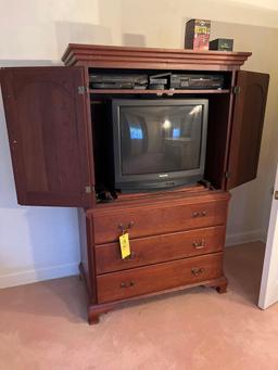 Entertainment Cabinet, Panasonic TV, DVD Player