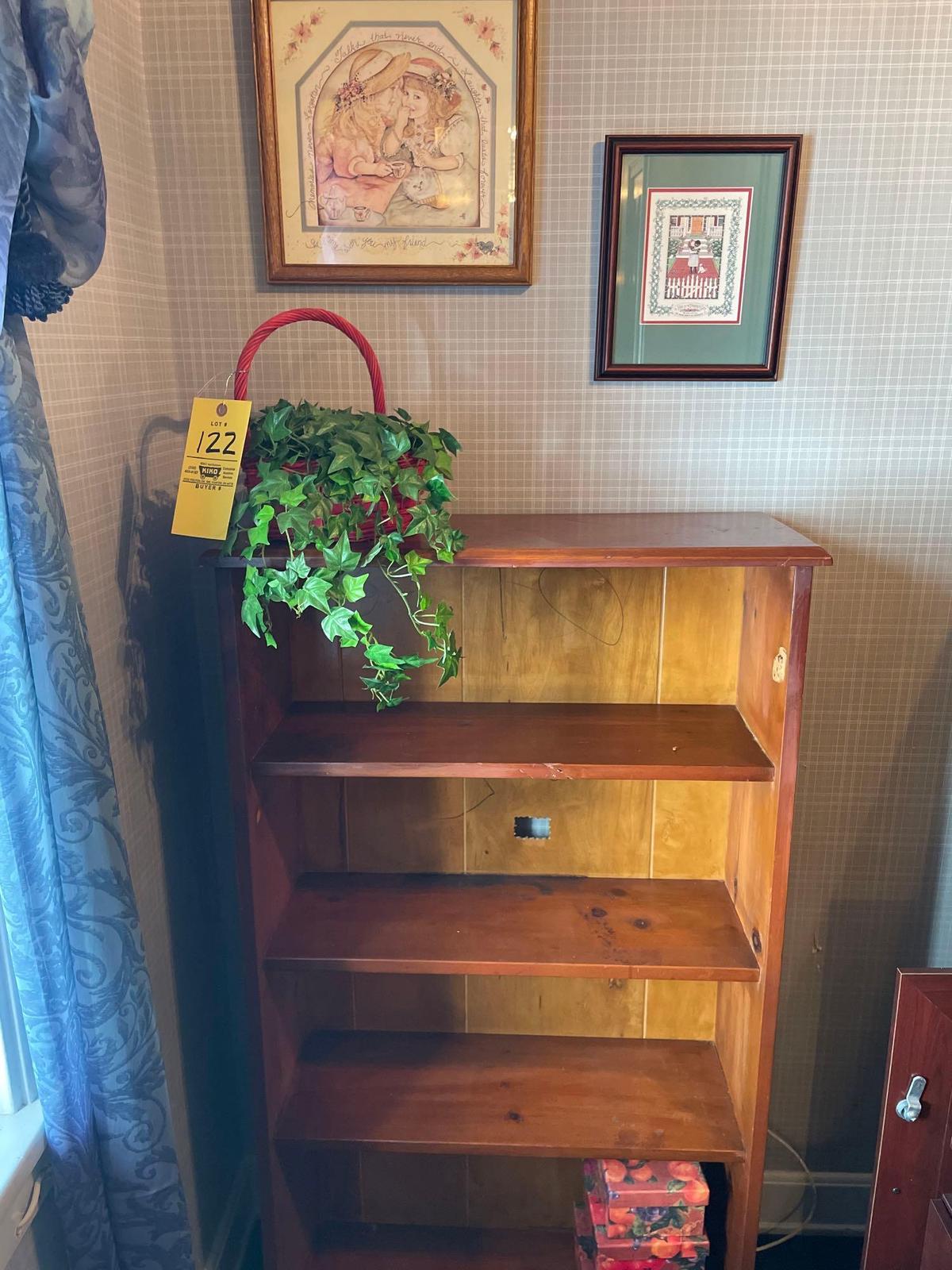 Bookshelf, Boxes, Basket, Pictures