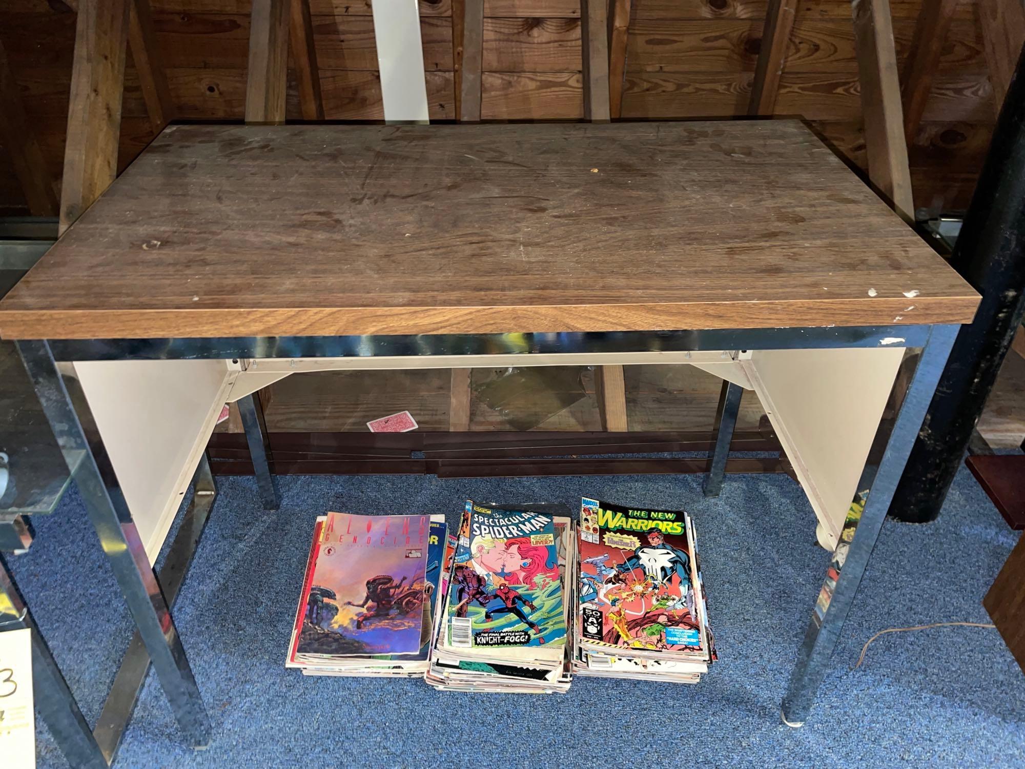 (2) Tables and Assorted Comics