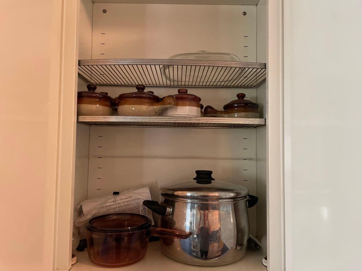 Pots, Soup Crocks, Assorted Utensils