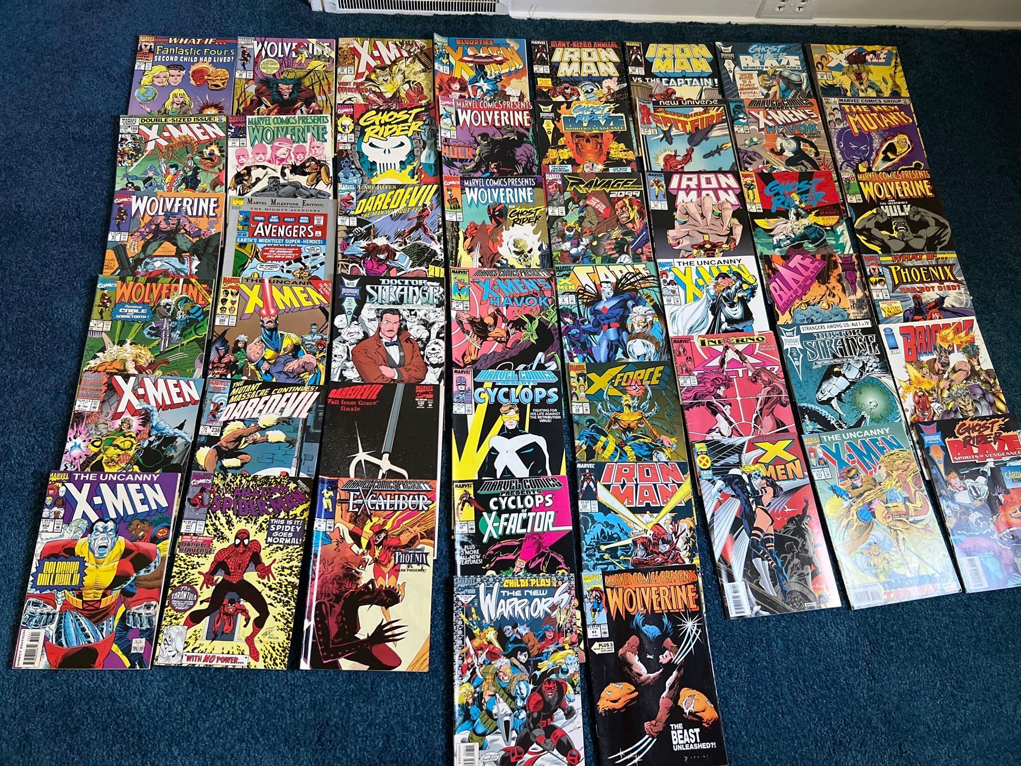 (50) Vintage Marvel Comic Books