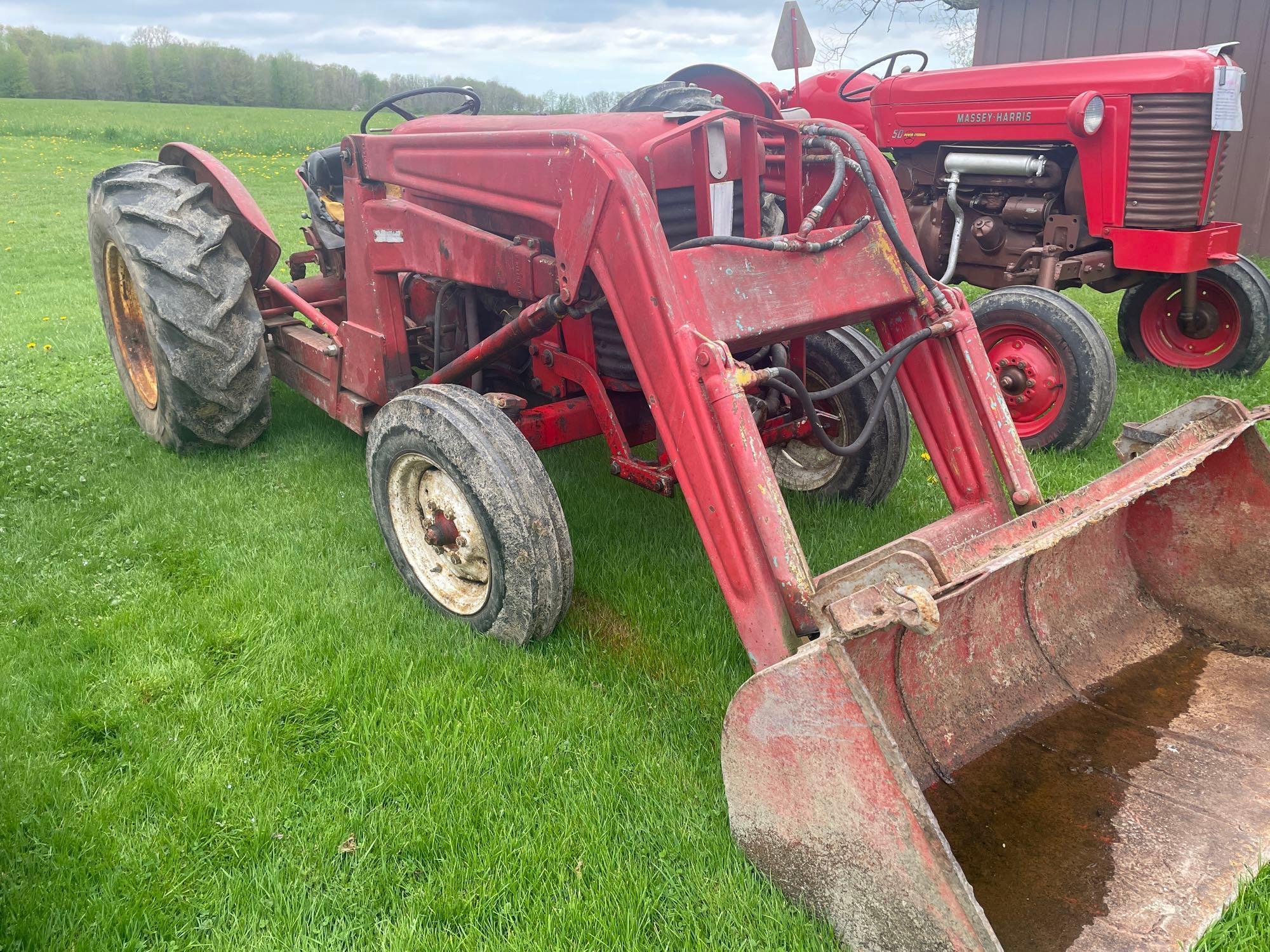 MF 50 loader tractor, gas