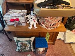 Christmas Cookie Jar and Decor, Purse, Beanie Babies