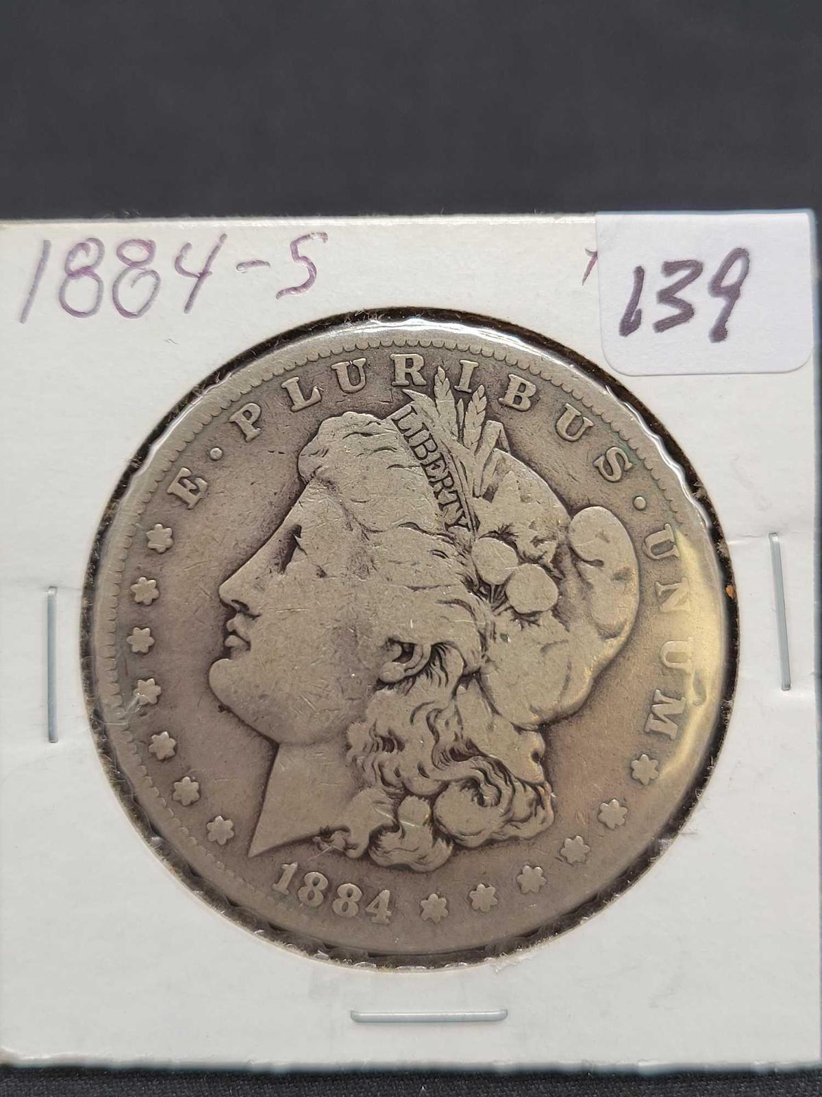 1884 S Morgan Silver Dollar