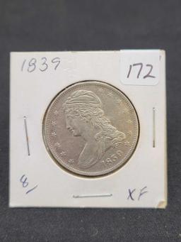 1839 Bust half dollar