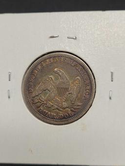 1858 Seated quarter