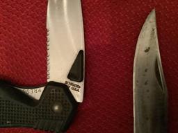 2 Kabar and Schrade Knives