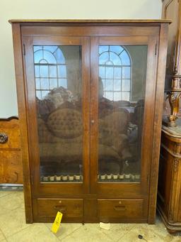 Early Wood with Glass Door Gun Cabinet