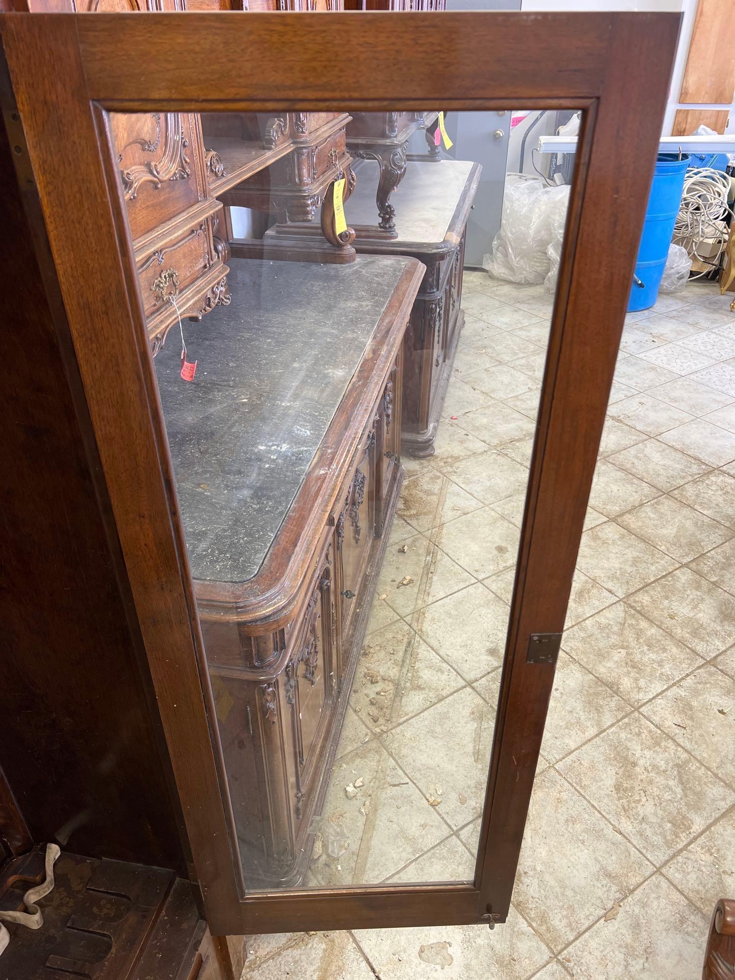 Early Wood with Glass Door Gun Cabinet