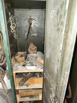 Lockers & Contents Rope, Hardware, compressor Sandpaper, Drill bits, Hand Tools