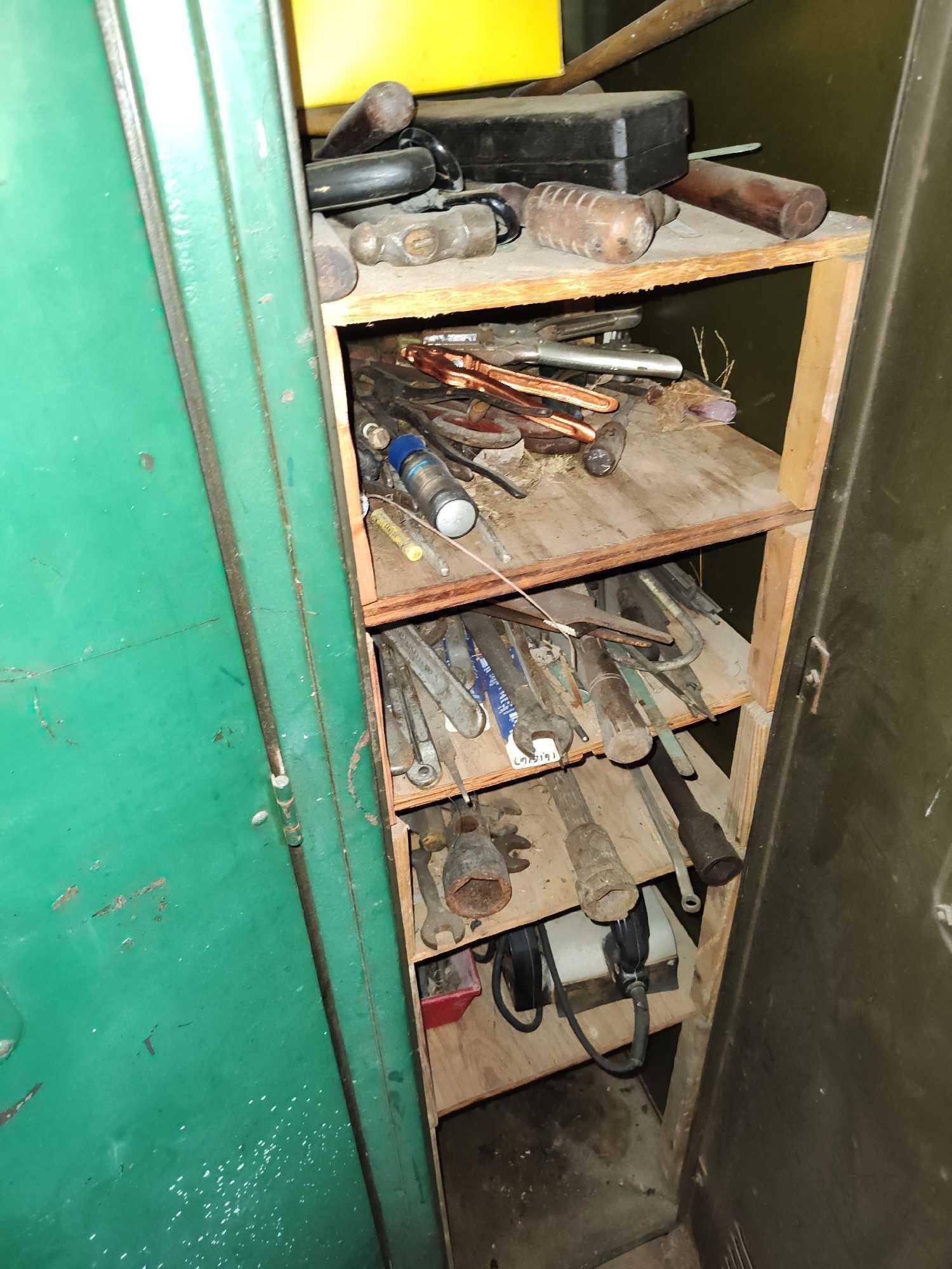 Lockers & Contents Rope, Hardware, compressor Sandpaper, Drill bits, Hand Tools