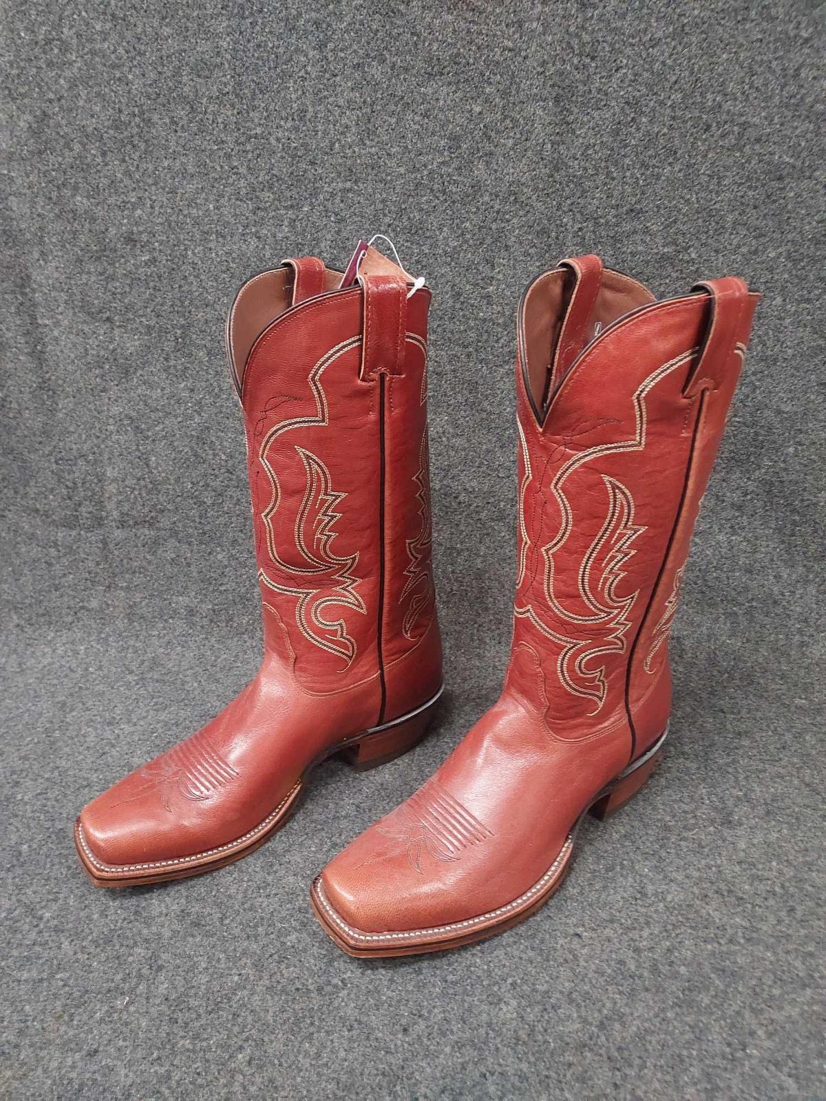 Mens Size 9 Noncona Leather Cowboy Boots