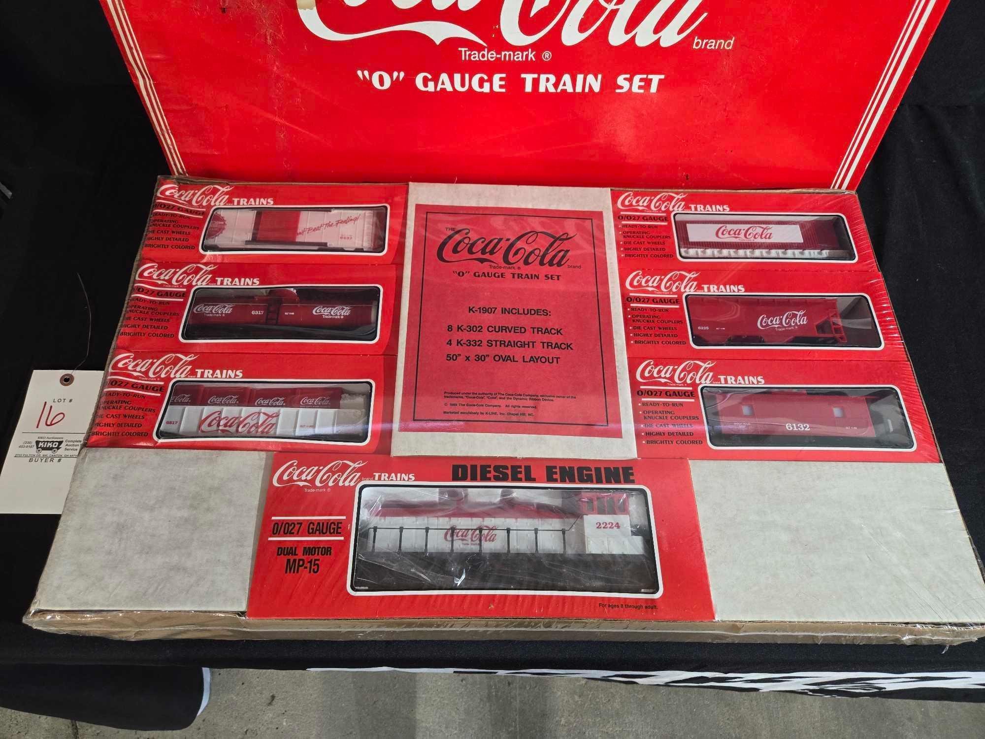 NIB Coca Cola "O" Gauge Train Set