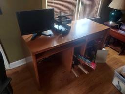 Computer Desk, Office Chair, & Contents of Desk