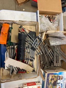Large Lot Of Train Accessories And Tracks