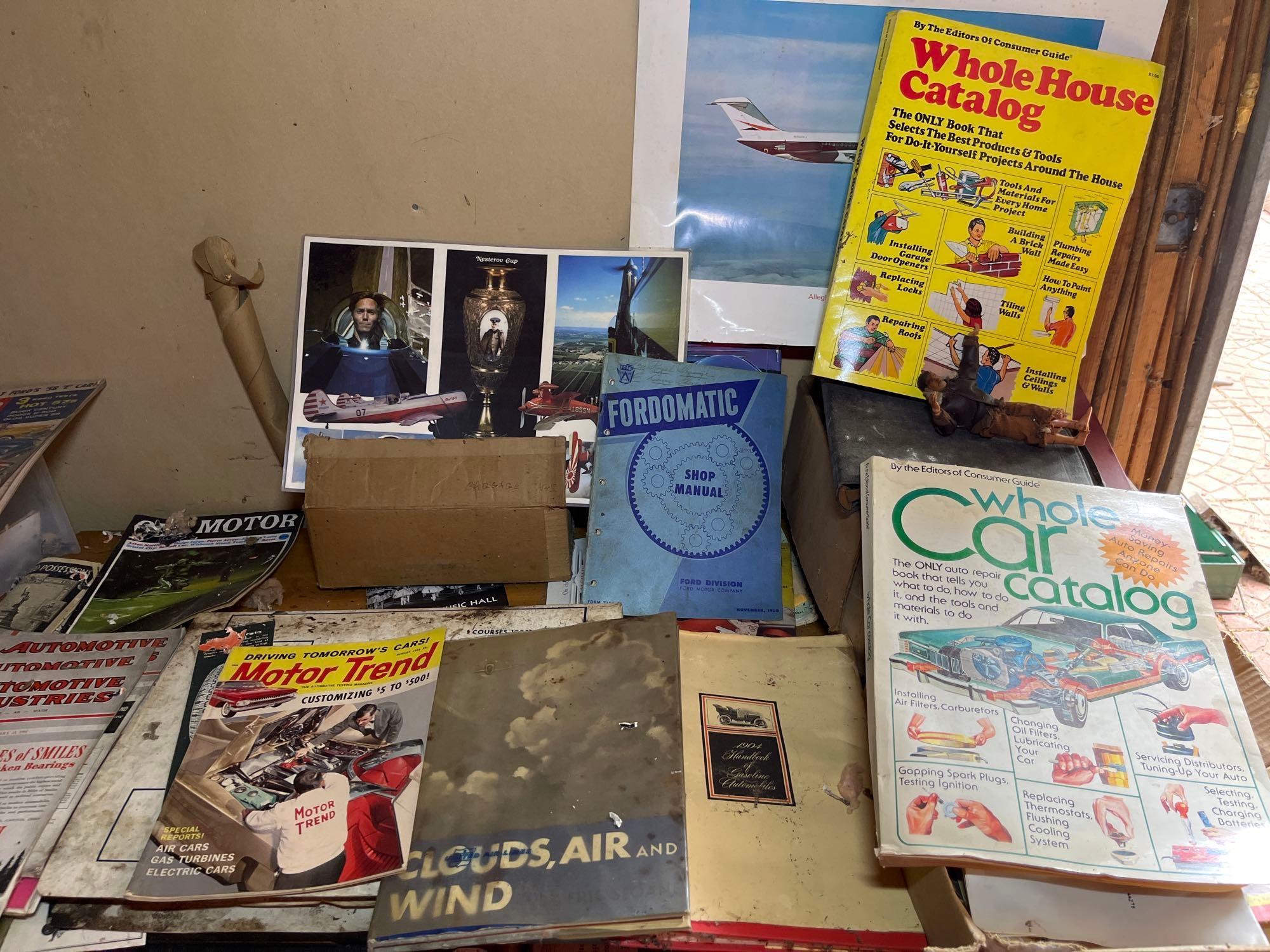 large lot of advertising and vintage magazines