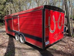 Pace enclosed tandem trailer with 3500lb winch