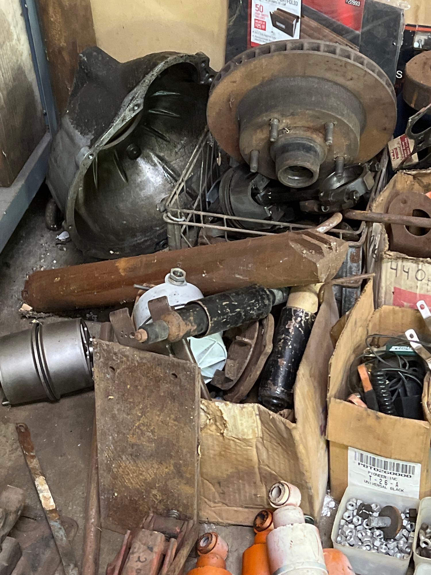 large lot car parts - hardware - brake parts - starters - etc