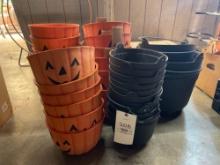 Jack-o-Lantern Planters, Witch Cauldron Planters