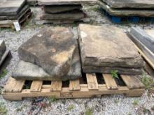 (4) Sandstone Landscaping Slabs