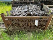 Large Lot of Firewood Kindling, Metal Caged Container Not Included