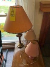 3 table lamps