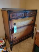 Berkey & Gay Furniture Walnut Dresser with Full Bed frame