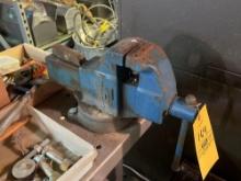 Columbian No. 601 Bench Vise & Workbench