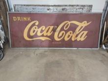 Large Metal Drink Coca Cola Sign