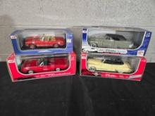 4 Anson 1/18 Scale Diecast Cars