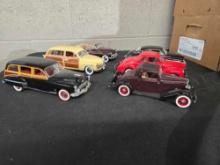 6 Danbury Mint Diecast Cars