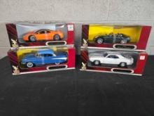 4 Road Signature Collection 1/18 Scale Diecast Cars