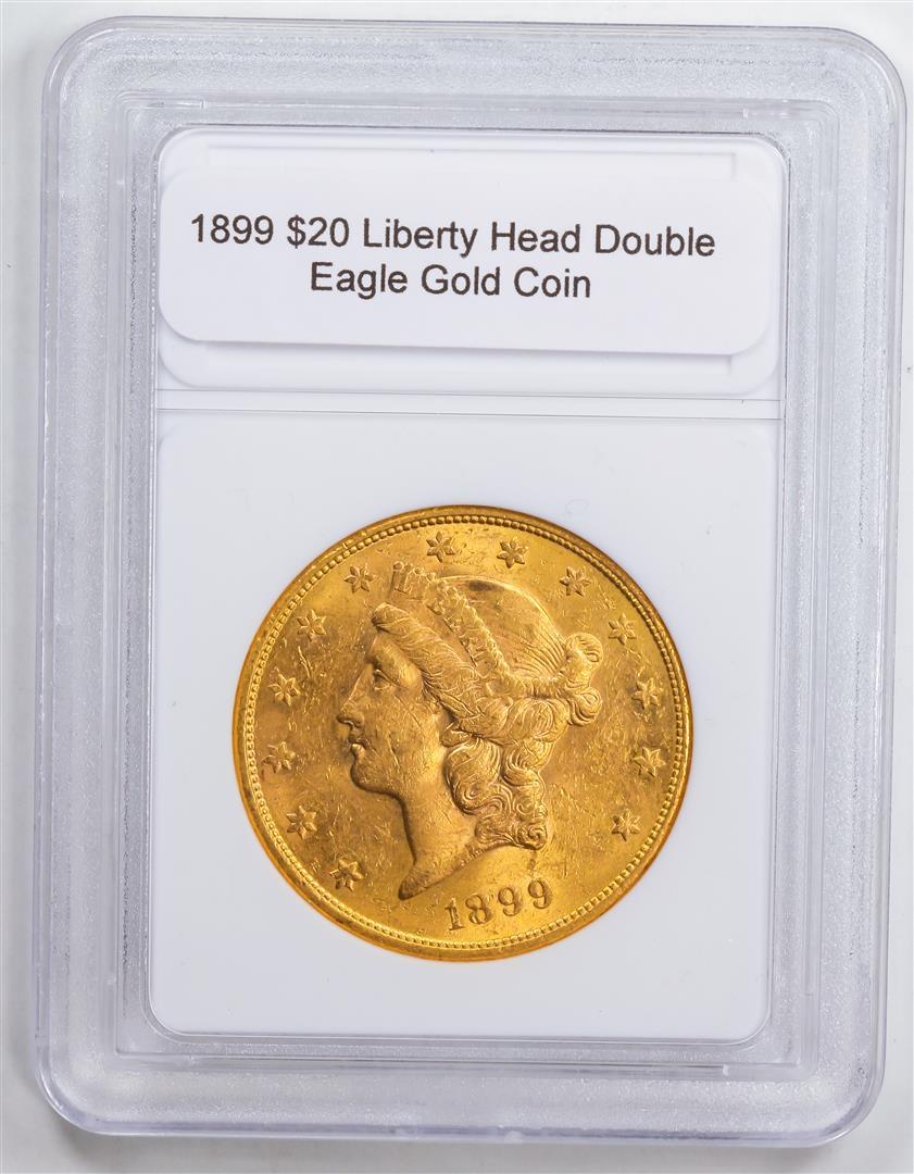 1899 $20 Liberty Head Double Eagle Gold Coin