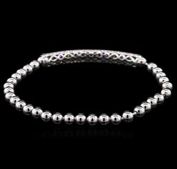 1.27 ctw Diamond Bracelet - 14KT White Gold