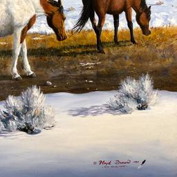 Remuda of the Walker Ranch by Drown Original