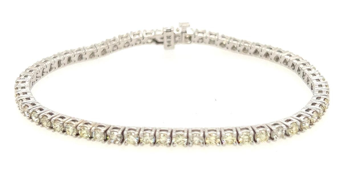 11.12 ctw Diamond Tennis Bracelet - 14KT White Gold